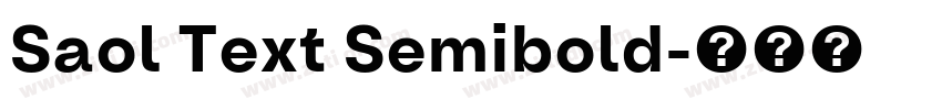 Saol Text Semibold字体转换